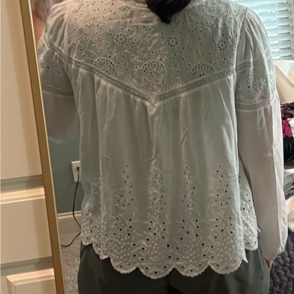 Loveshack Fancy Eyelet Blouse - Picture 5 of 7